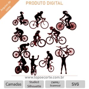 Arquivo para Silhouette Studio Ciclista bike ciclismo