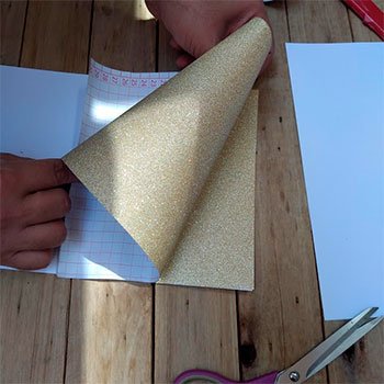Fazer Papel Com Glitter Topo E Corte