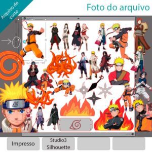 Arquivo Digital Topo de Bolo Akatsuki para Imprimir