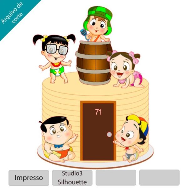 Plano de corte para imagens Chaves Bebê - Imagem 2