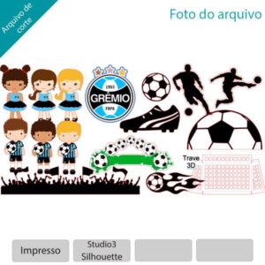 Topo Topper de Bolo Corinthians Pronto Para Usar - W.A Vendas Online
