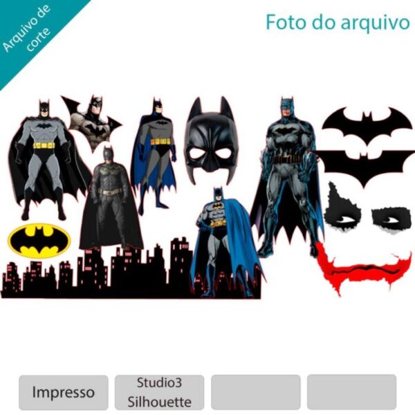 Plano de corte para imagens da internet do Batman