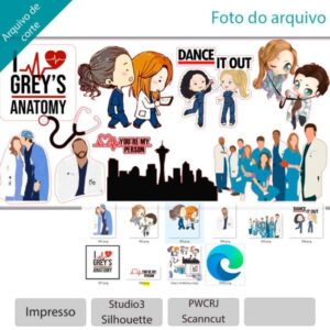 Plano de corte para imagens Greys Anatomy
