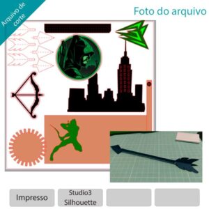 Plano de corte para imagens Arqueiro Verde