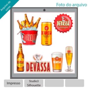 Plano de corte para imagens Cerveja Devassa