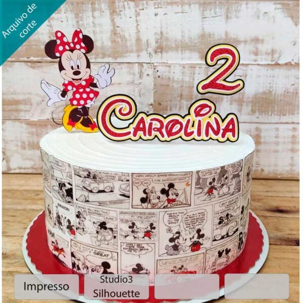 Plano de corte para imagens Minnie e Mickey + envelopamento - Imagem 2