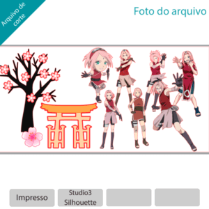 Arquivo Topo de Bolo Naruto Menina