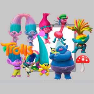Plano de corte para imagens Trolls