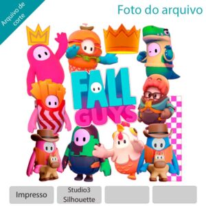 Plano de corte para imagens Fall Guys