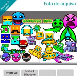 Plano de corte para imagens Geometry Dash