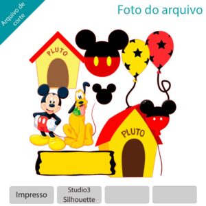 Plano de corte para imagens Mickey e Pluto