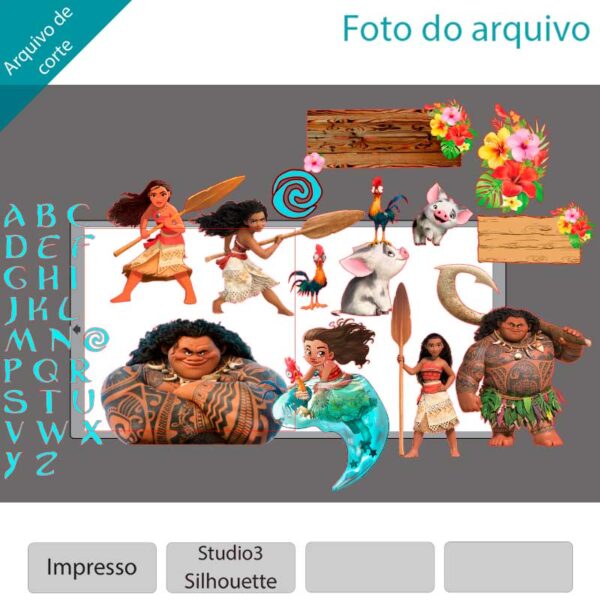 Plano de corte para imagens Moana