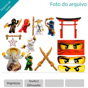 Plano de corte para imagens Ninjago sensei Wu