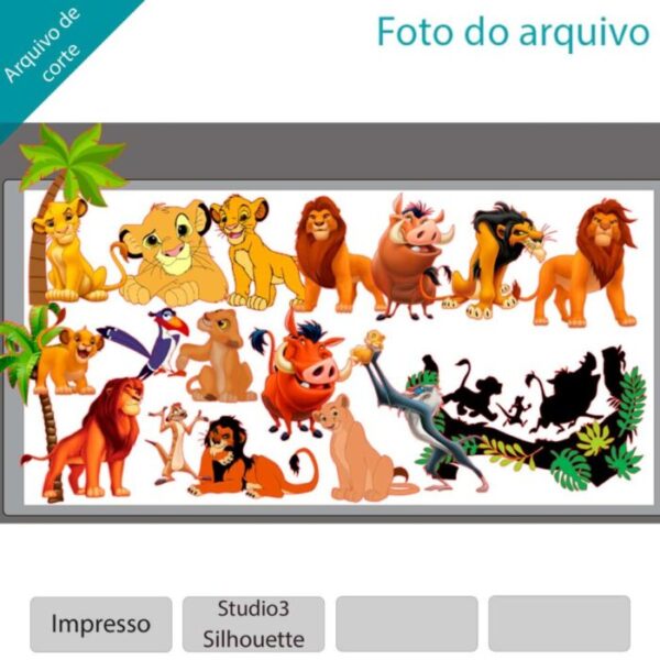 Plano de corte para imagens O Rei Leão