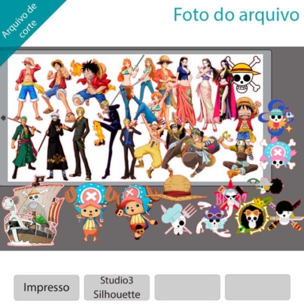 Plano de corte para imagens One Piece