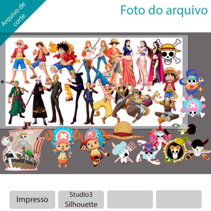 Arquivo Digital Silhouette e pdf One Piece Completo!!!!!