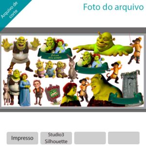 Topo de bolo Shrek
