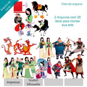 Plano de corte para imagens Mulan