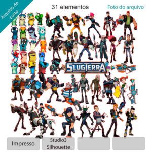 Plano de corte para imagens Slugterra