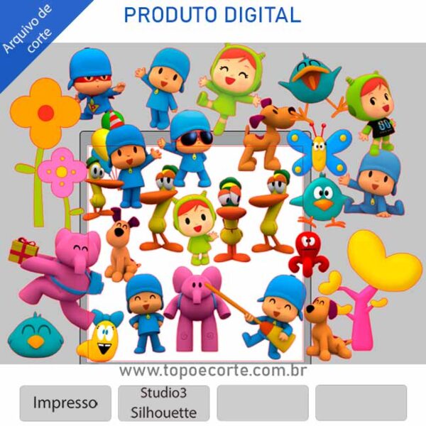 Arquivo para Silhouette Studio Pocoyo