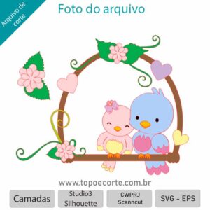 Casal de passarinhos no balanço site