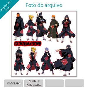 ARQUIVO para topo de bolo Naruto - muito completo +1 tema