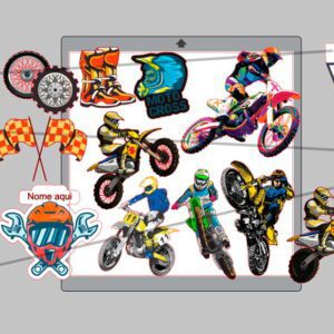 Mini Topo Motocross - Topo Mania - Alegra Festa - Artigos para Festas