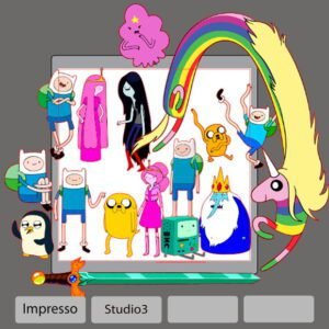 Plano de corte para imagens Hora da aventura