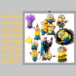 Plano de corte para imagens Minions
