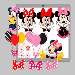 Plano de corte para imagens Minnie Mouse