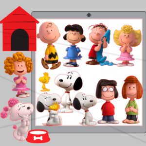 Plano de corte para imagens Snoopy