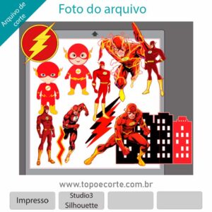 Topo de bolo Flash