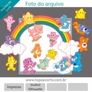 Topo de bolo Ursinhos Carinhosos