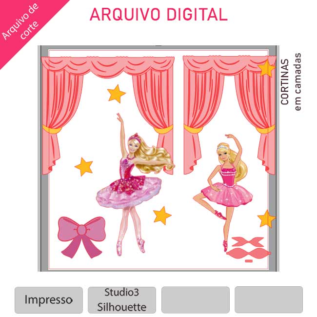 Topo Topper De Bolo Barbie Personalizado