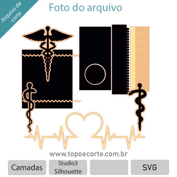 Arquivo para topo de bolo de medicina