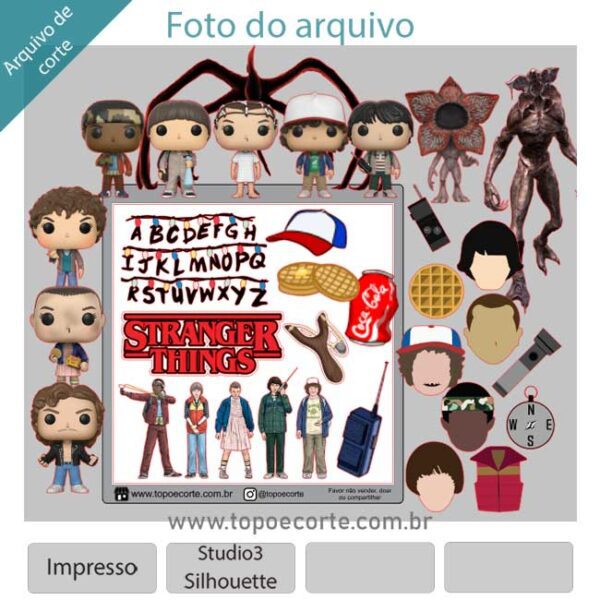 Plano de corte para imagens Stranger Things