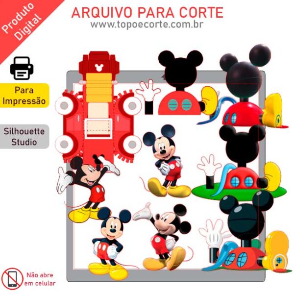 Arquivo para Silhouette Studio A casa do Mickey