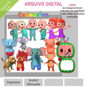 Plano de corte para imagens Cocomelon