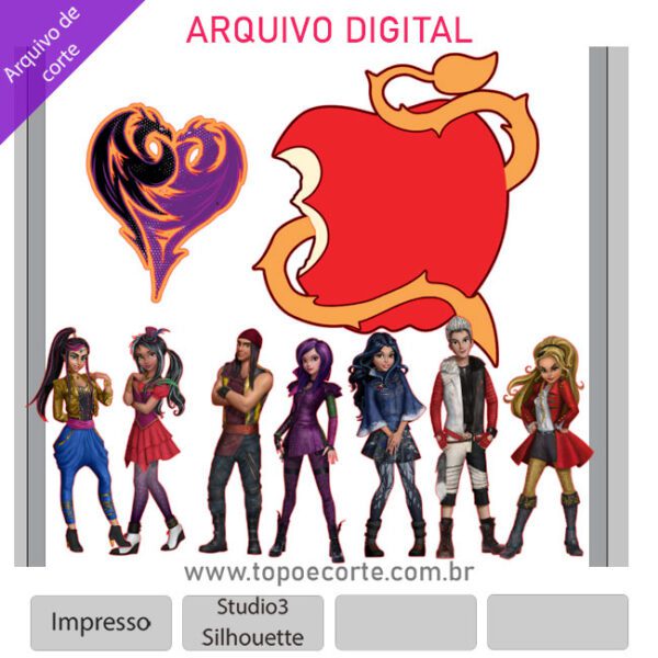 Arquivo para Silhouette Studio Descendentes