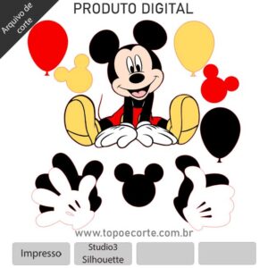 Arquivo para Silhouette Studio Mickey sentado