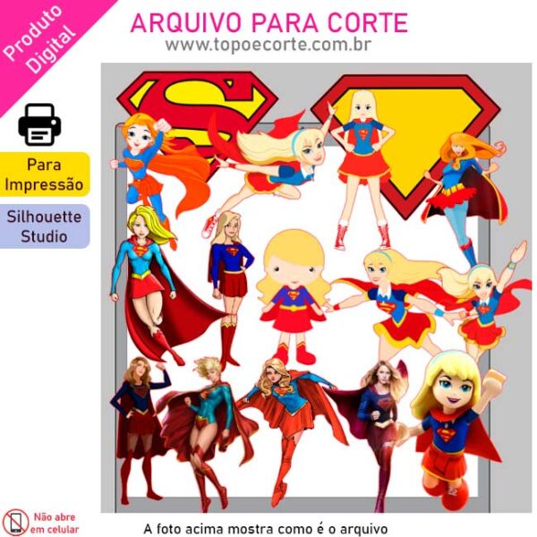 Arquivo para Silhouette Studio Super Girl