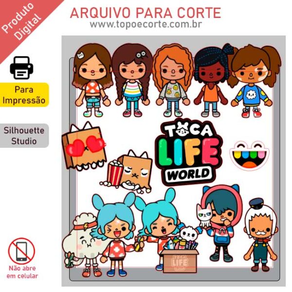 Arquivo para Silhouette Studio toca life world