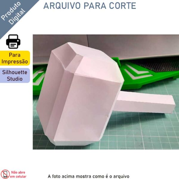 Martelo do Thor de papel