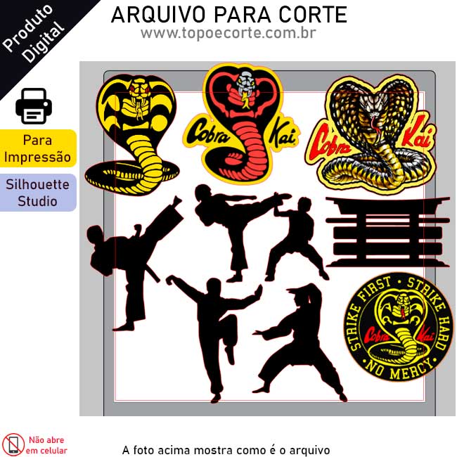 Arquivo Silhouette Studio Cobra Kai