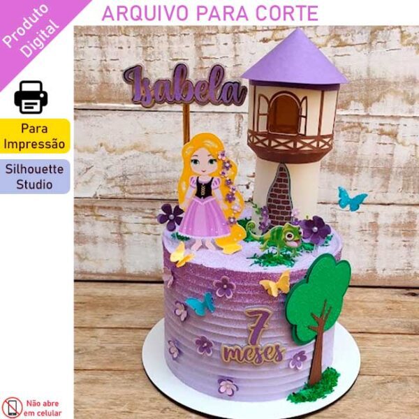Arquivo Silhouette Studio Rapunzel
