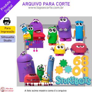 Arquivo Silhouette Studio storybots