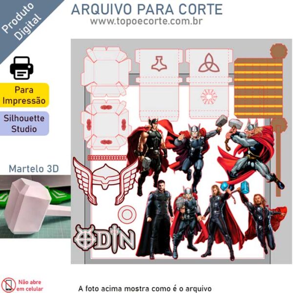 Arquivo Silhouette Studio Thor