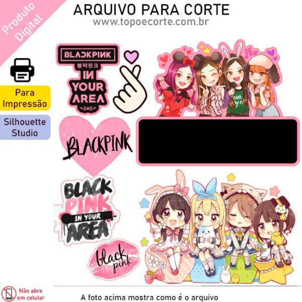 Arquivo Silhouette Studio Blackpink chibi