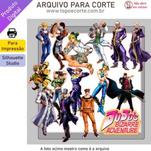 Arquivo Silhouette Studio Jojo's Adventure
