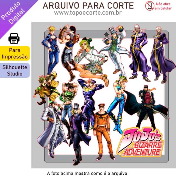 Arquivo Silhouette Studio Jojo's Adventure